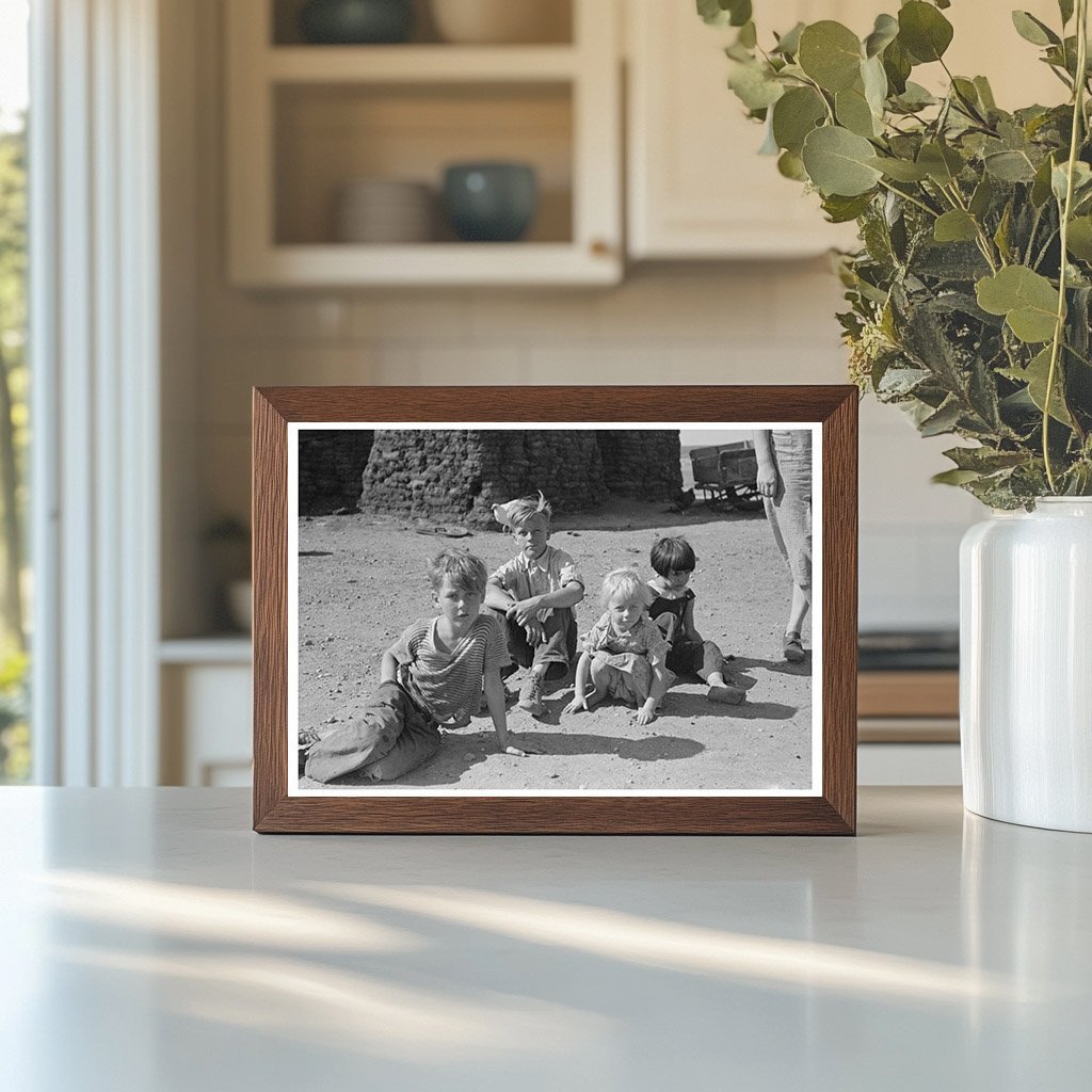 Children of Olaf Fugelberg Family in North Dakota 1937 - Available at KNOWOL