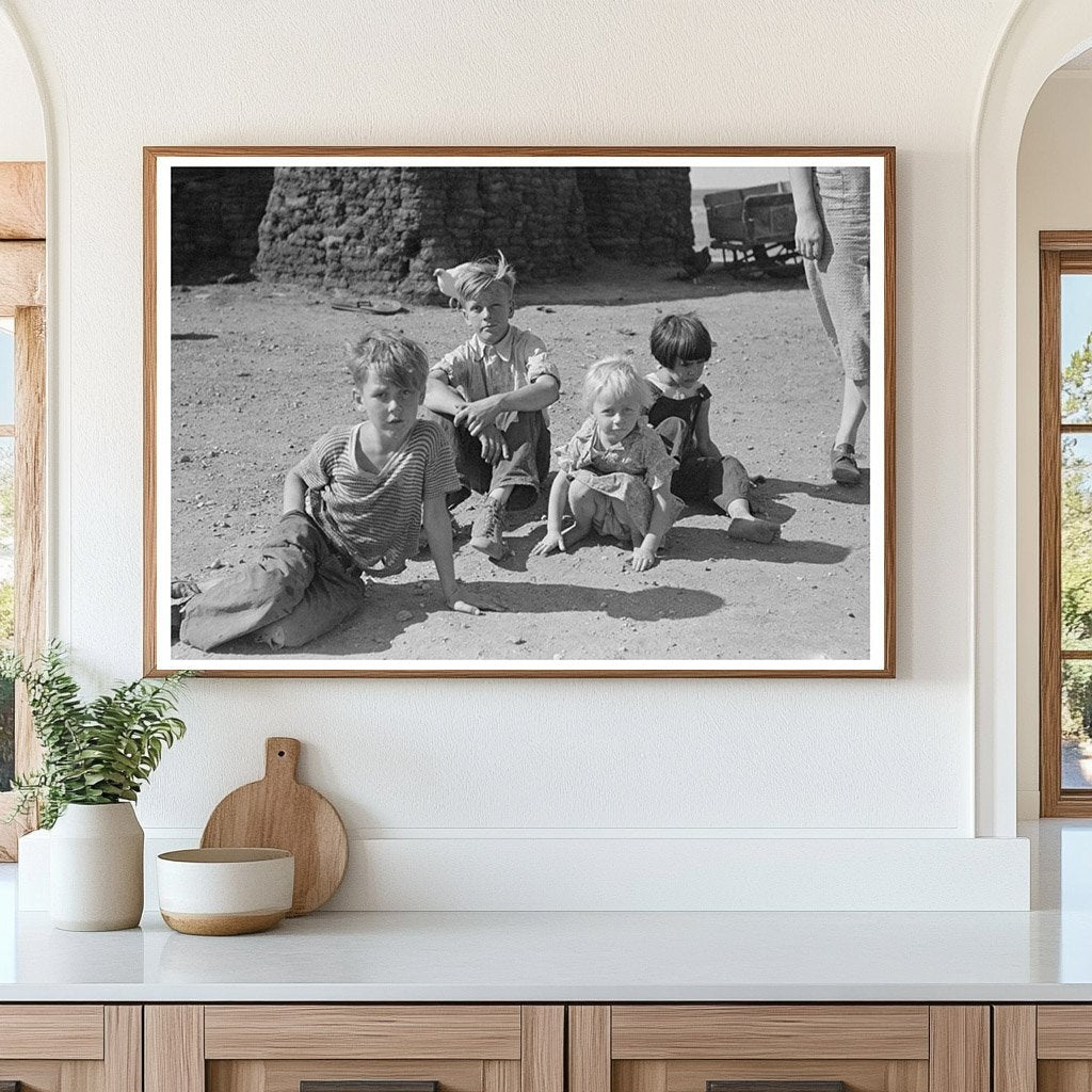 Children of Olaf Fugelberg Family in North Dakota 1937 - Available at KNOWOL