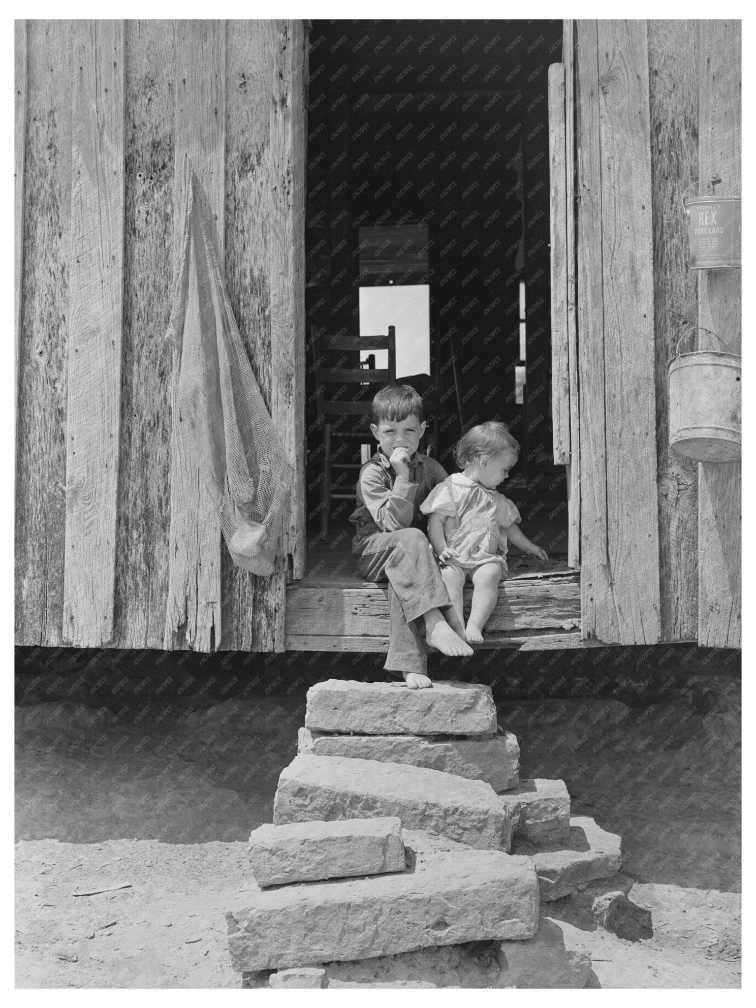 Children of Tenant Farmer in Warner Oklahoma June 1939 - Available at KNOWOL