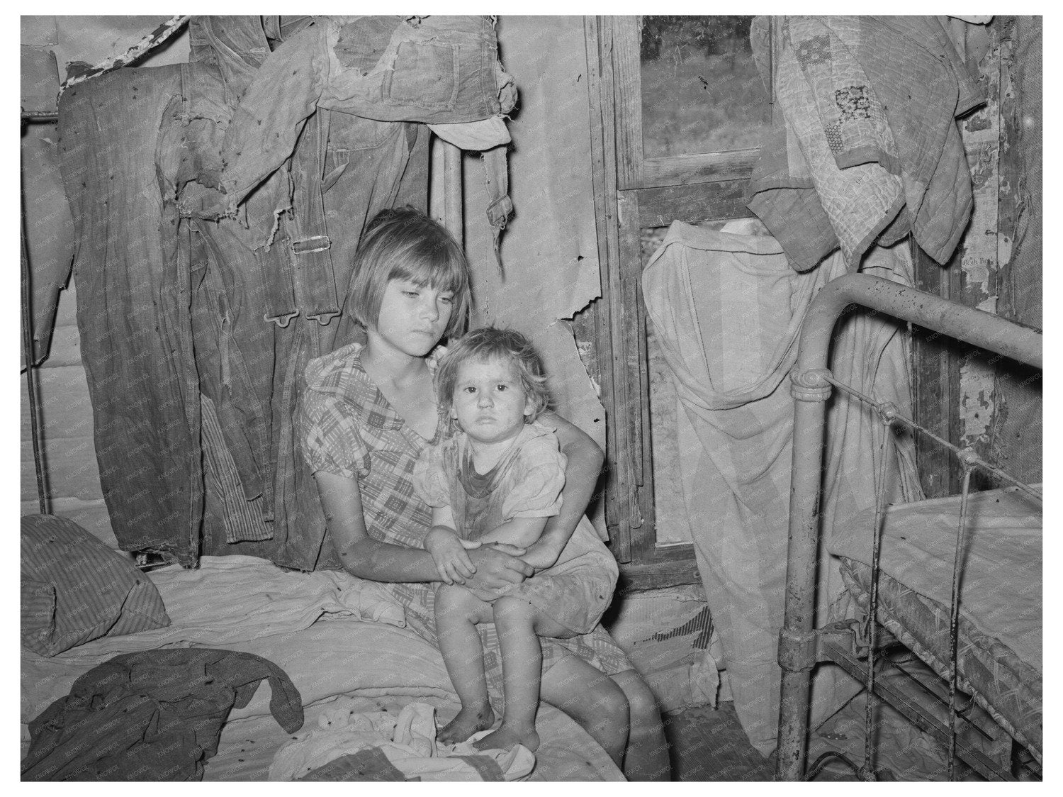 Children of Tenant Farmers McIntosh County Oklahoma 1939 - Available at KNOWOL