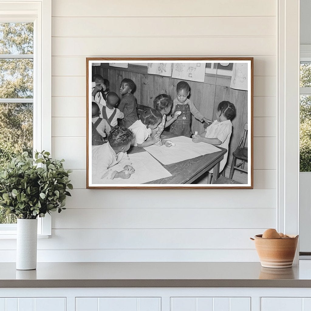 Children Playing at Nursery School Lakeview Arkansas 1938 - Available at KNOWOL