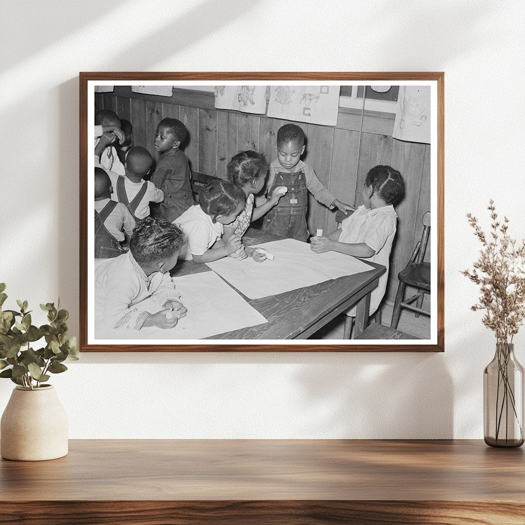 Children Playing at Nursery School Lakeview Arkansas 1938 - Available at KNOWOL