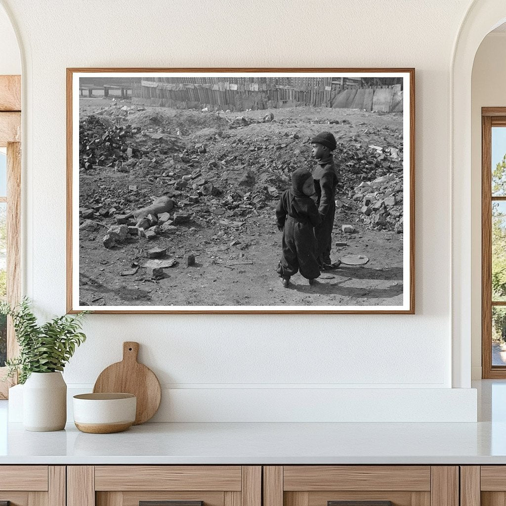 Children Playing in Vacant Lot South Side Chicago 1941 - Available at KNOWOL