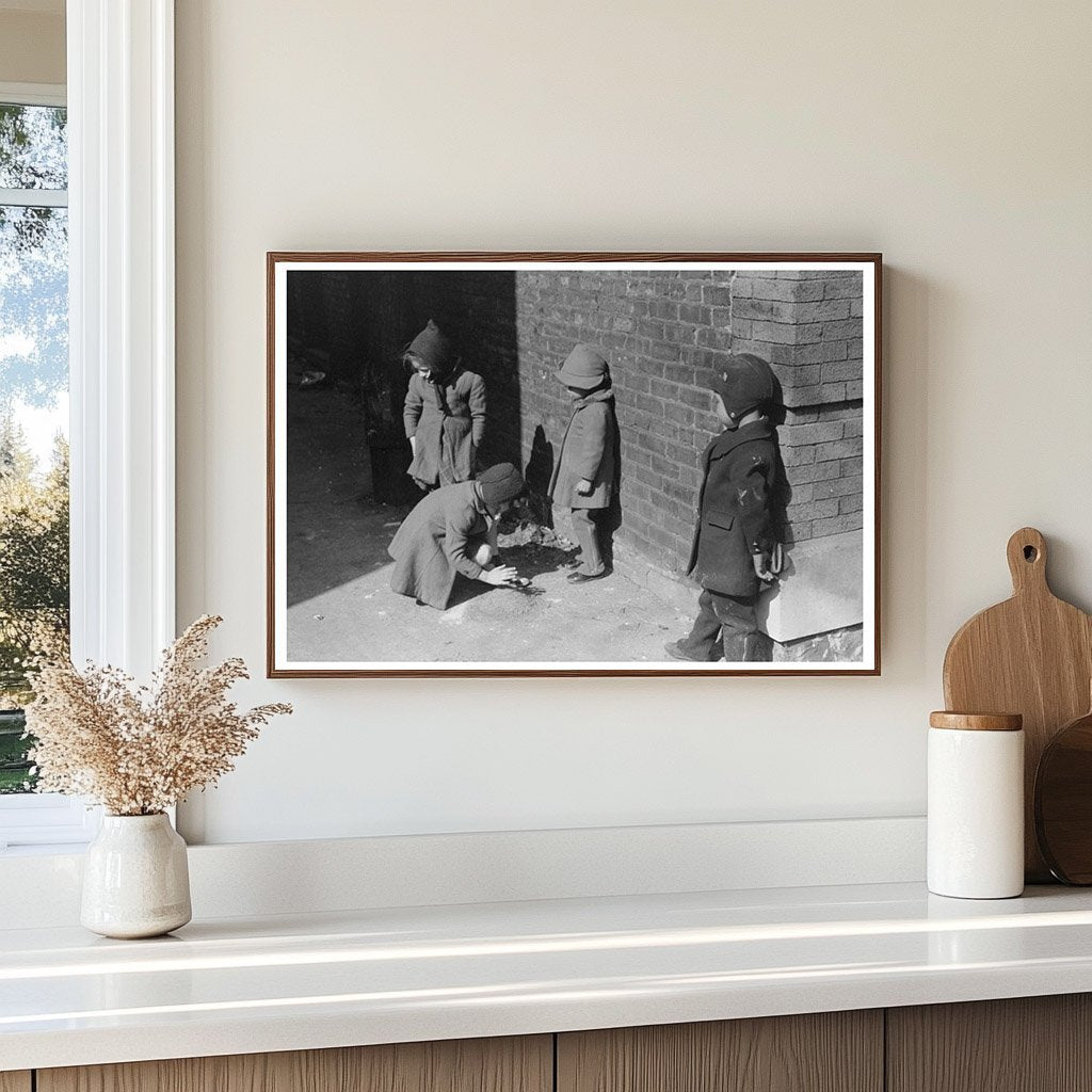 Children Playing Together in Chicago April 1941 - Available at KNOWOL