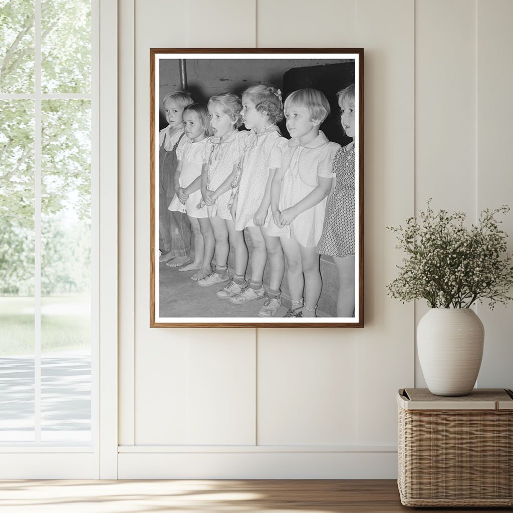 Children Singing at Casa Grande Valley Farms Nursery 1940 - Available at KNOWOL