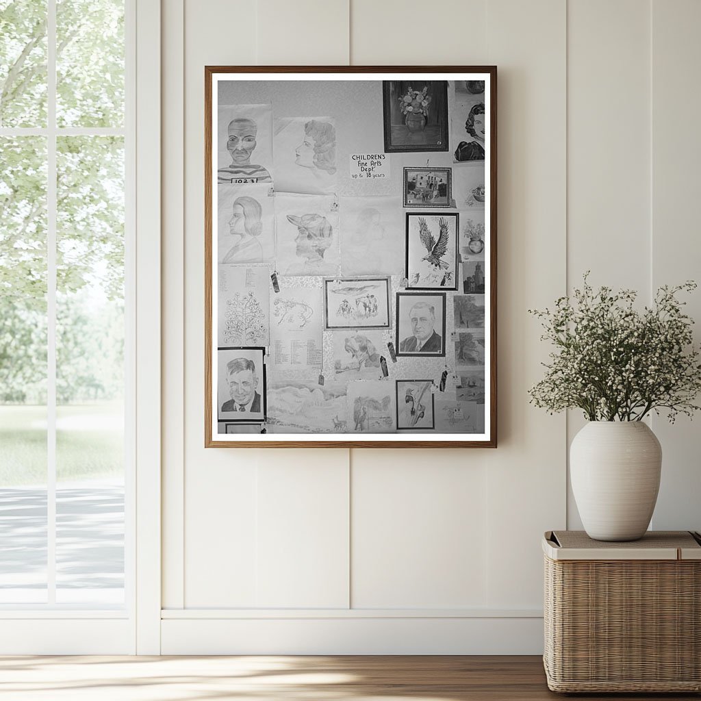 Childrens Artwork Exhibit Gonzales County Fair 1939 - Available at KNOWOL