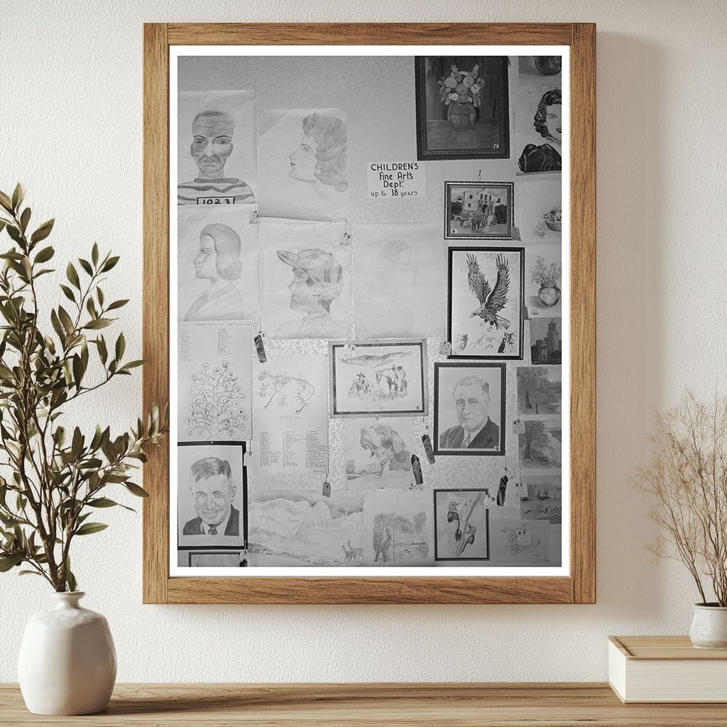 Childrens Artwork Exhibit Gonzales County Fair 1939 - Available at KNOWOL