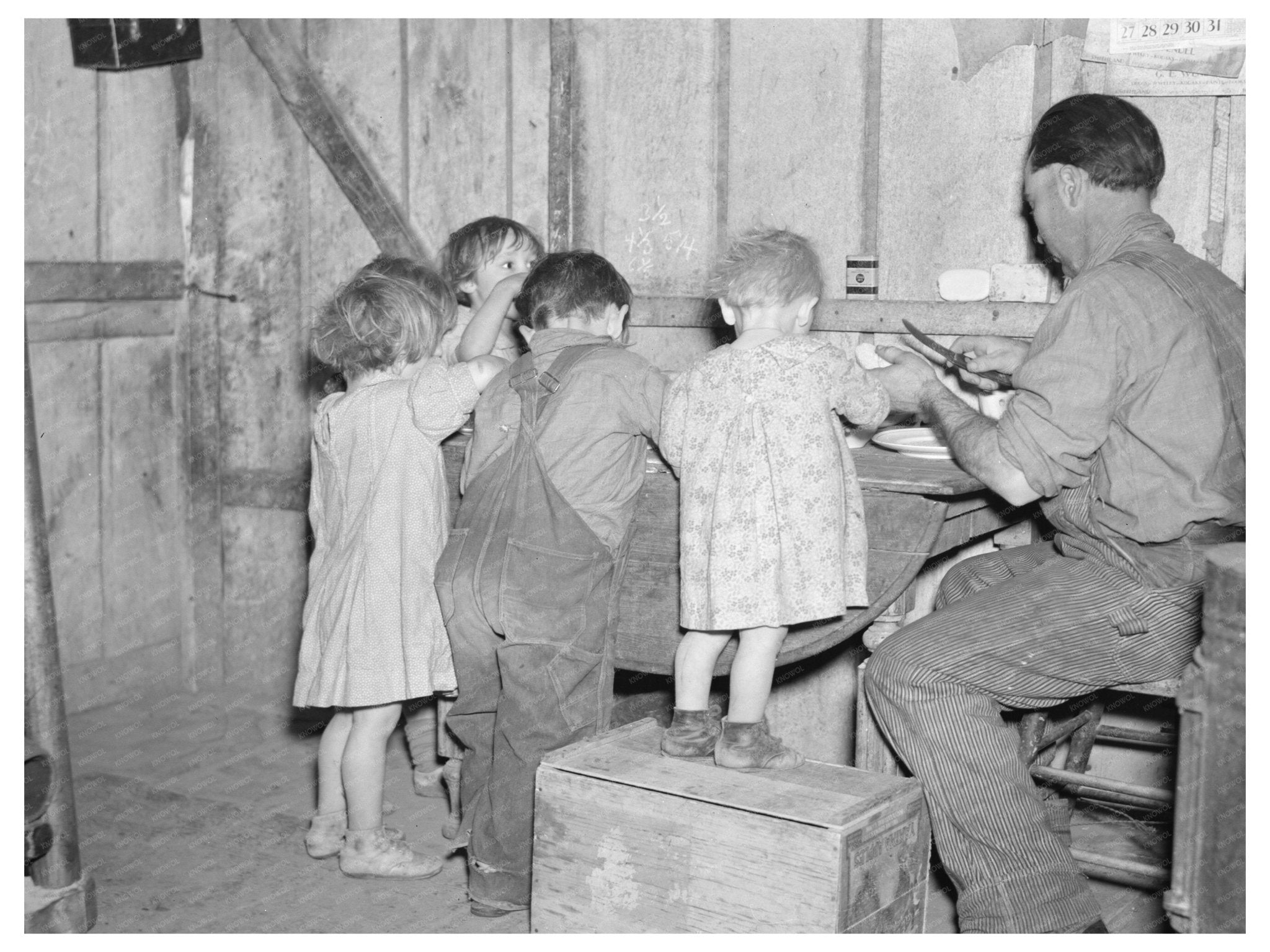Christmas Dinner in Smithland Iowa December 1936 - Available at KNOWOL
