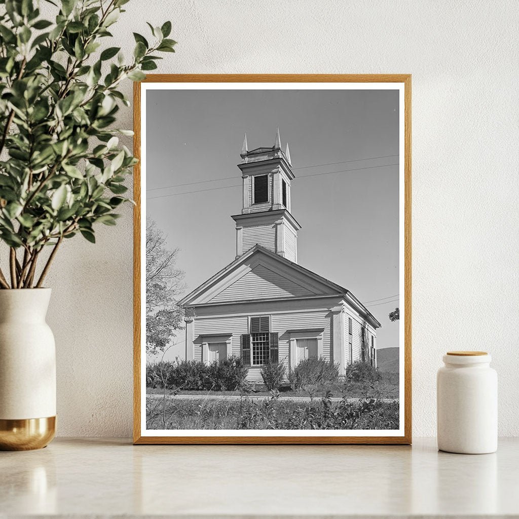 Church along U.S. Route 7 Arlington Vermont 1939 - Available at KNOWOL