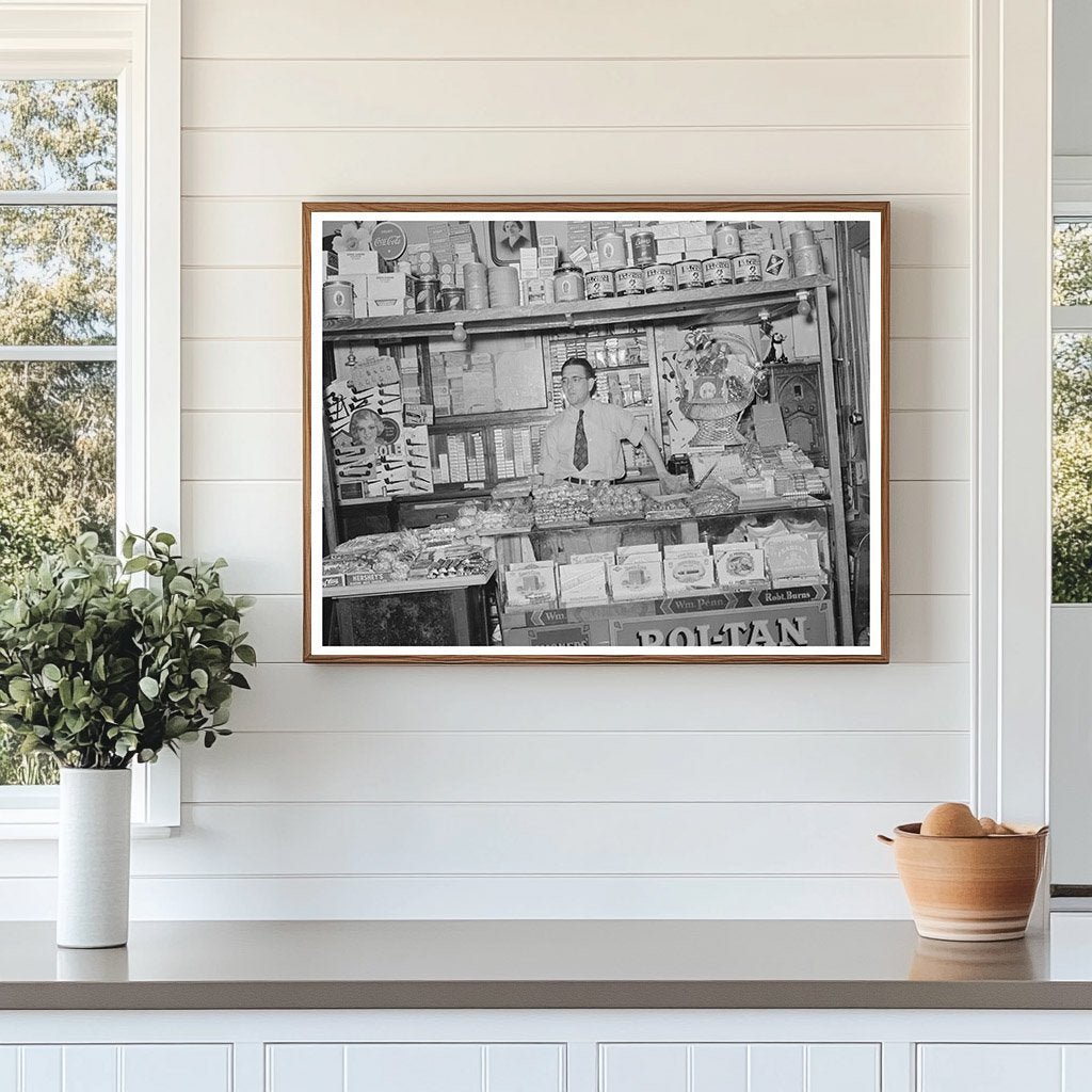 Cigar Stand in Gonzales Texas March 1939 Vintage Photo - Available at KNOWOL