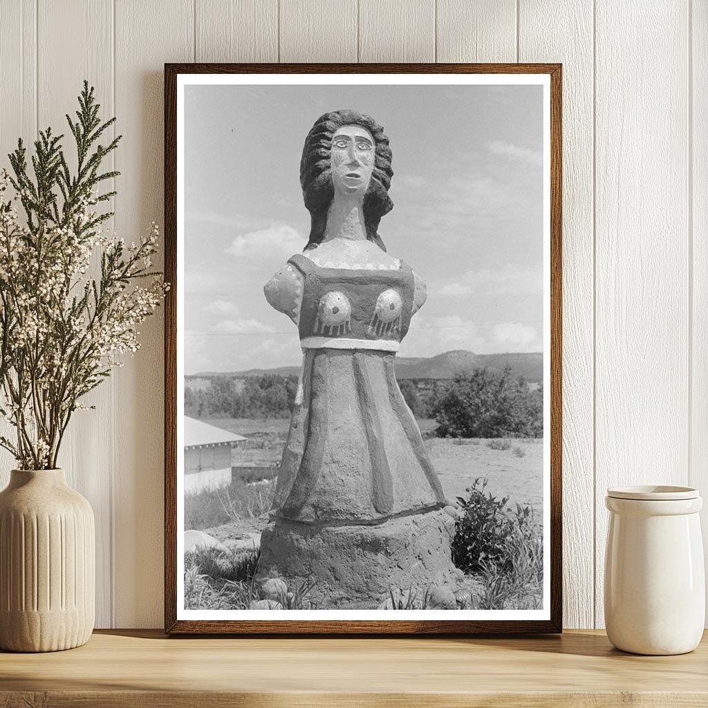 Cimarron New Mexico Colored Statue August 1939 - Available at KNOWOL