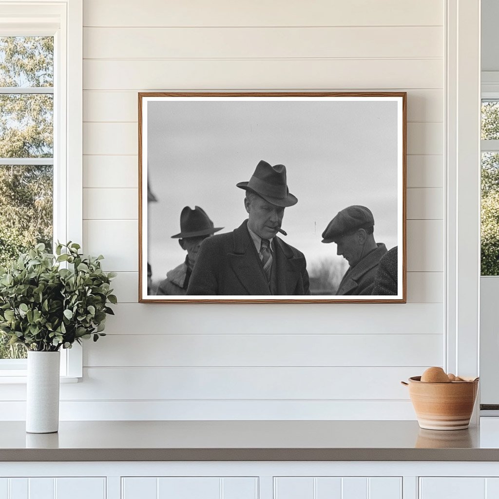 Clerk at Country Auction Sale Aledo Illinois 1936 - Available at KNOWOL