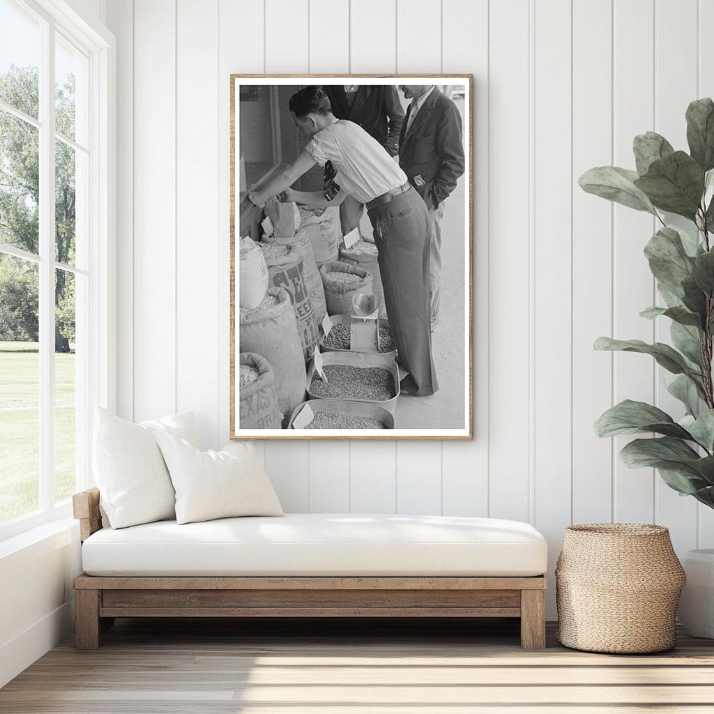 Clerk Storing Seed in San Augustine Texas April 1939 - Available at KNOWOL