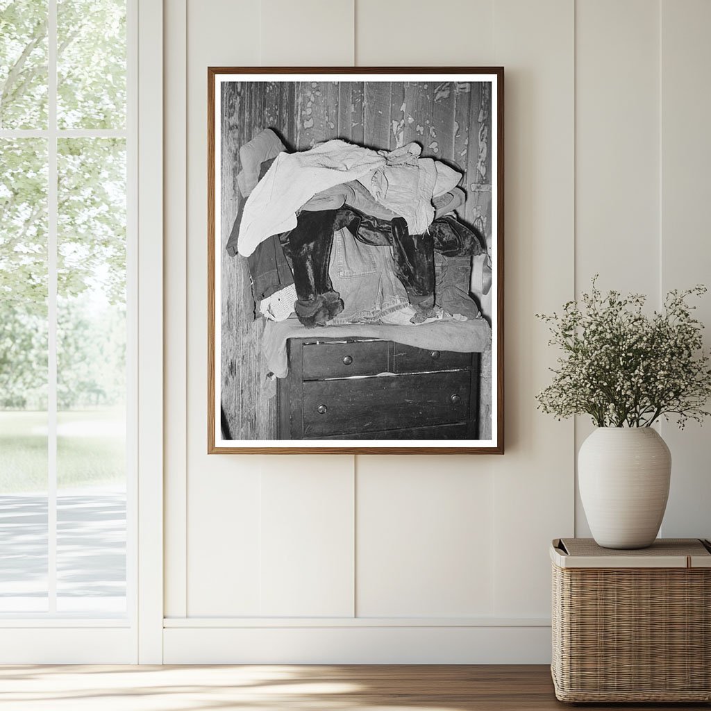 Clothing Stacked on Bureau in San Antonio Texas 1939 - Available at KNOWOL