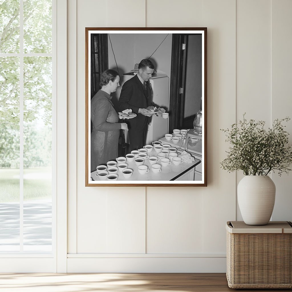 Coffee Gathering at Jaycee Buffet in Eufaula 1940 - Available at KNOWOL