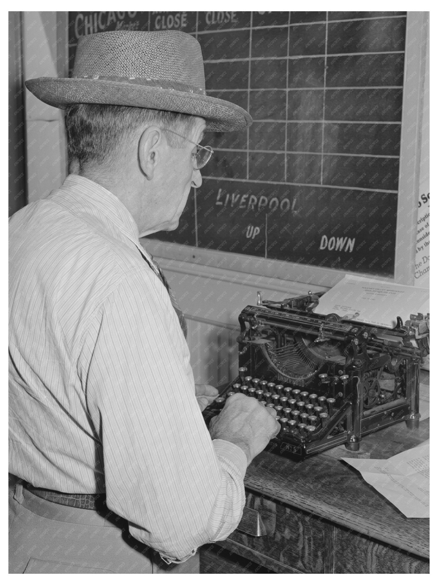 Colfax Washington Grain Broker July 1941 Image - Available at KNOWOL