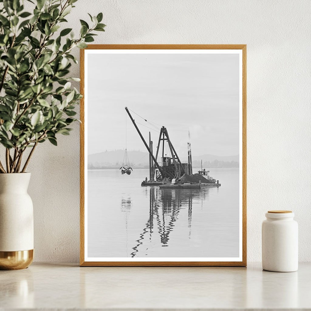 Columbia River Dredge Wahkiakum County Washington 1941 - Available at KNOWOL