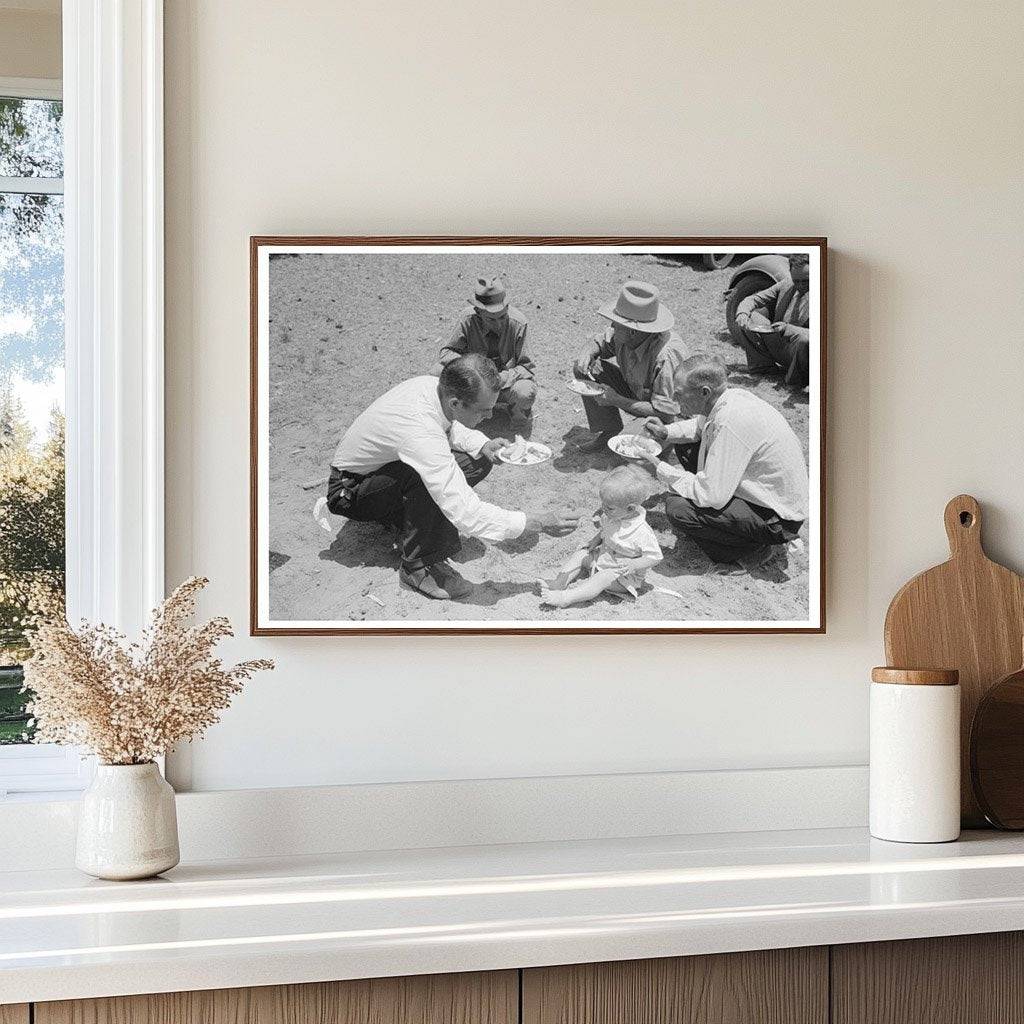 Communal Dinner at Pie Town New Mexico June 1940 - Available at KNOWOL