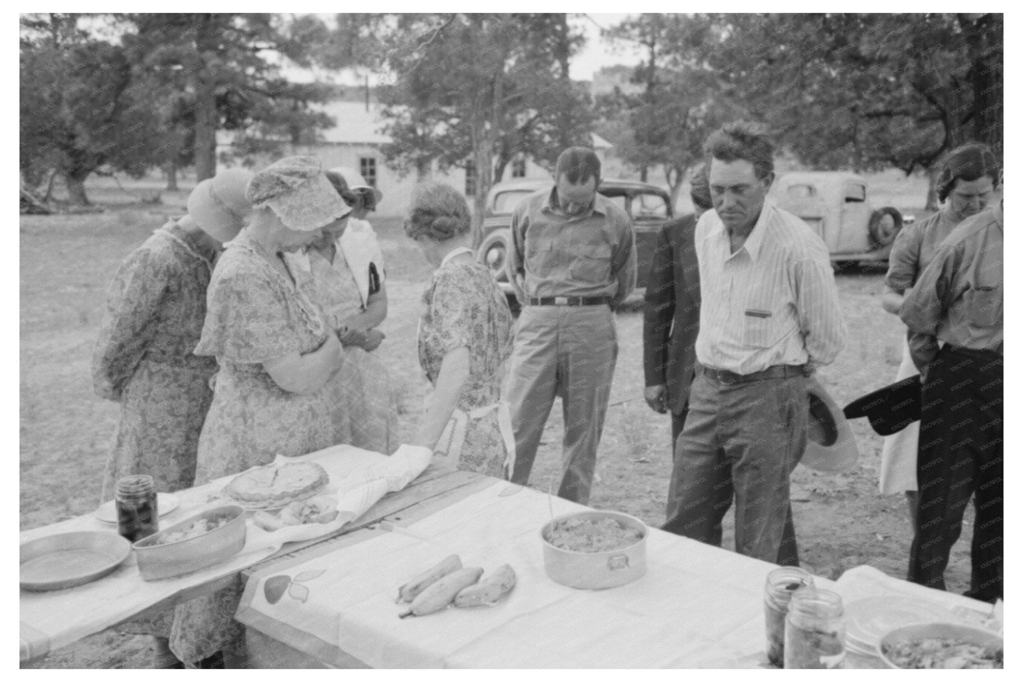 Community Gathering in Pie Town New Mexico June 1940 - Available at KNOWOL