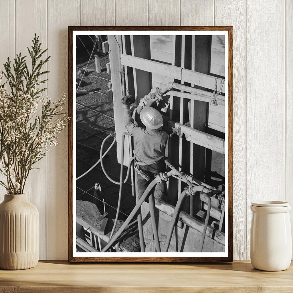 Concrete Construction at Shasta Dam December 1941 - Available at KNOWOL