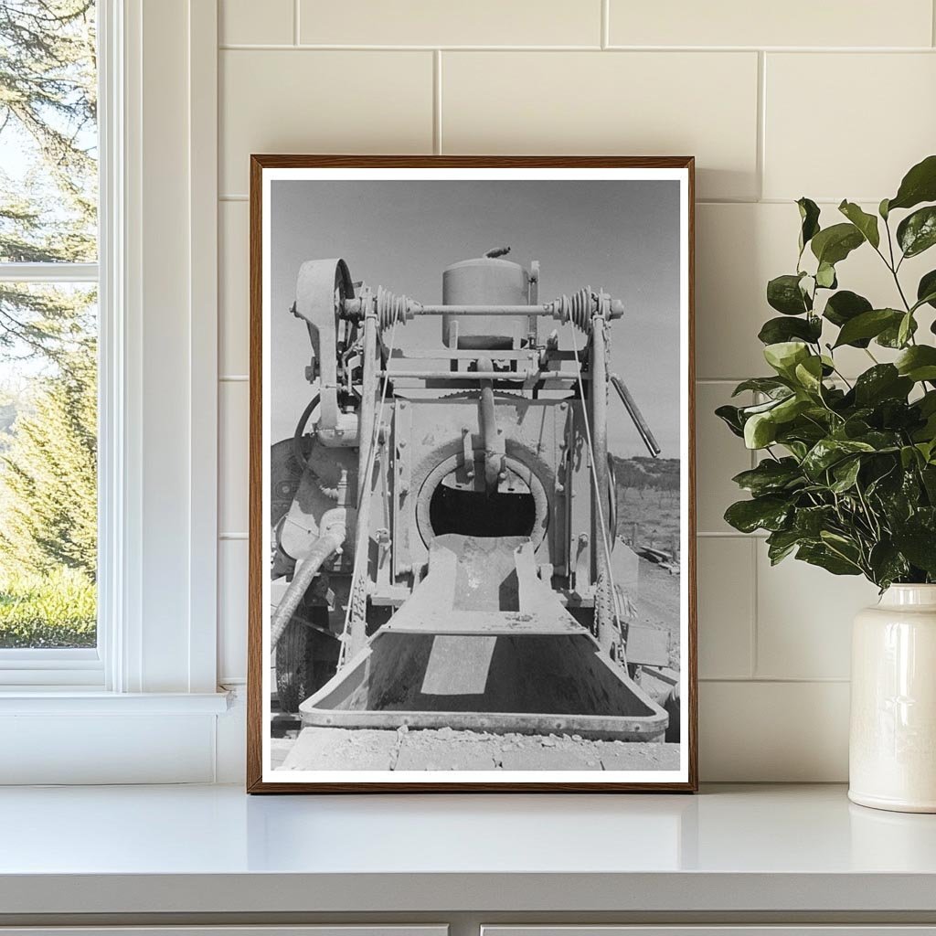 Concrete Mixer at Road Builders Camp Menard County 1940 - Available at KNOWOL