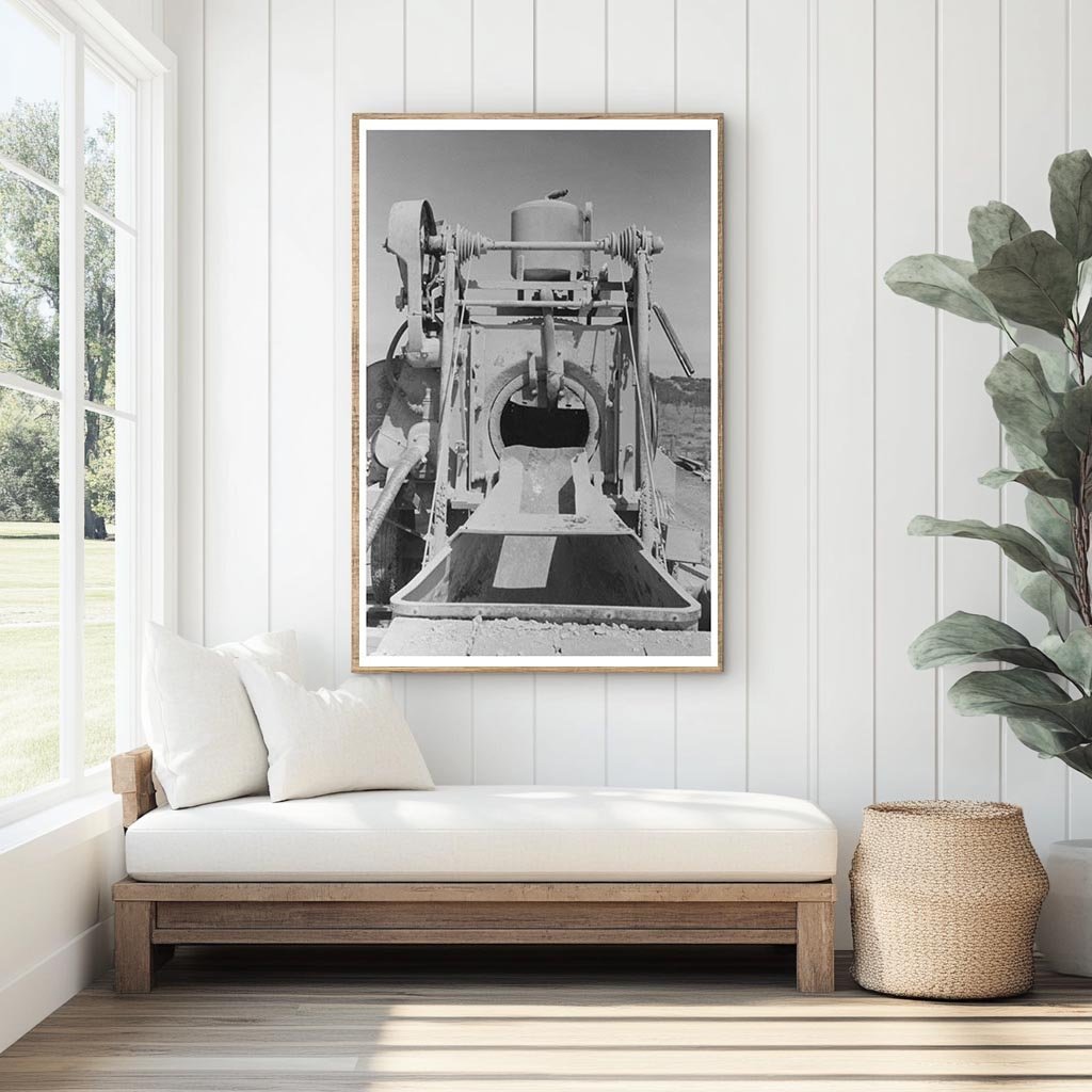 Concrete Mixer at Road Builders Camp Menard County 1940 - Available at KNOWOL