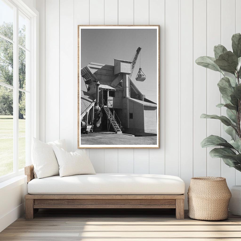 Concrete Mixing Plant Oklahoma City January 1940 Photo - Available at KNOWOL