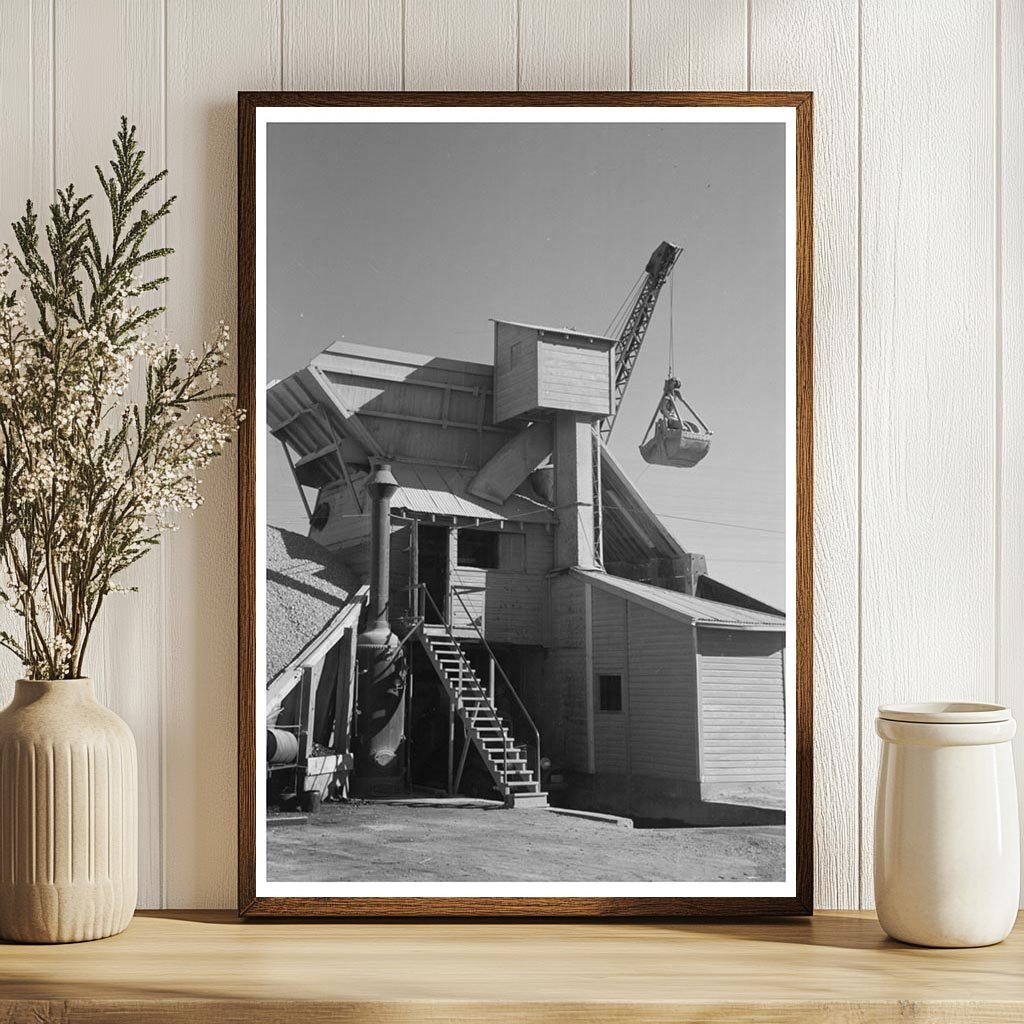 Concrete Mixing Plant Oklahoma City January 1940 Photo - Available at KNOWOL