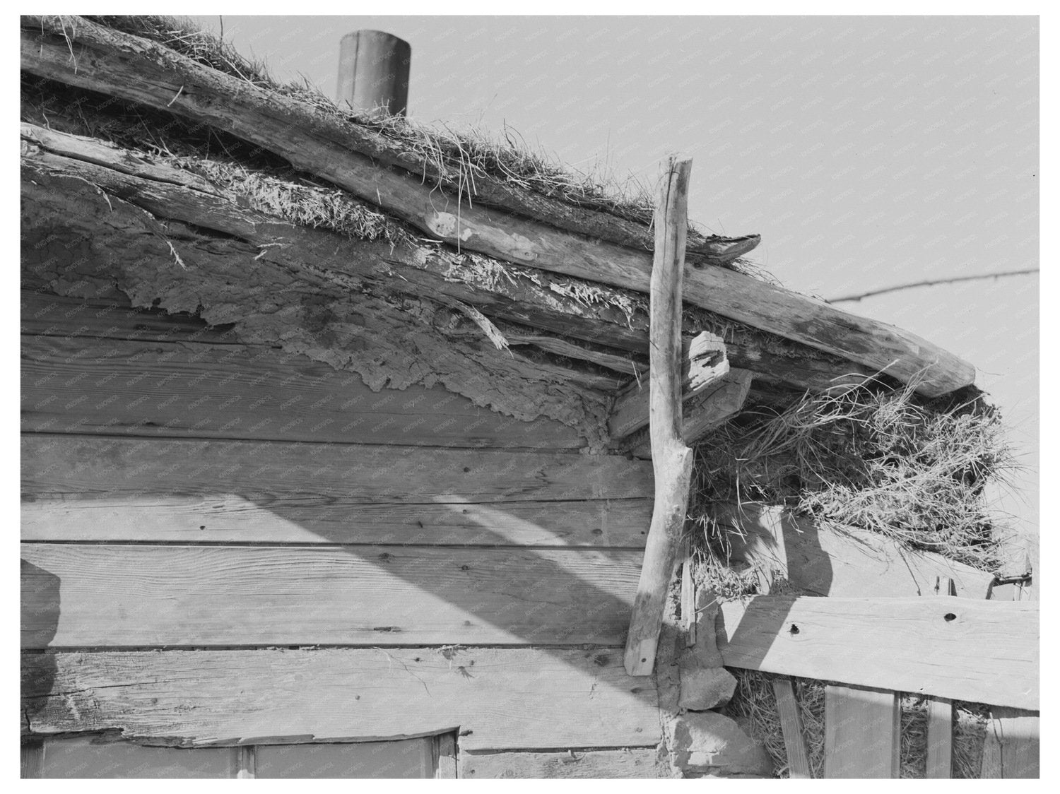 Construction of Elmer Thompsons Shack Montana 1937 - Available at KNOWOL