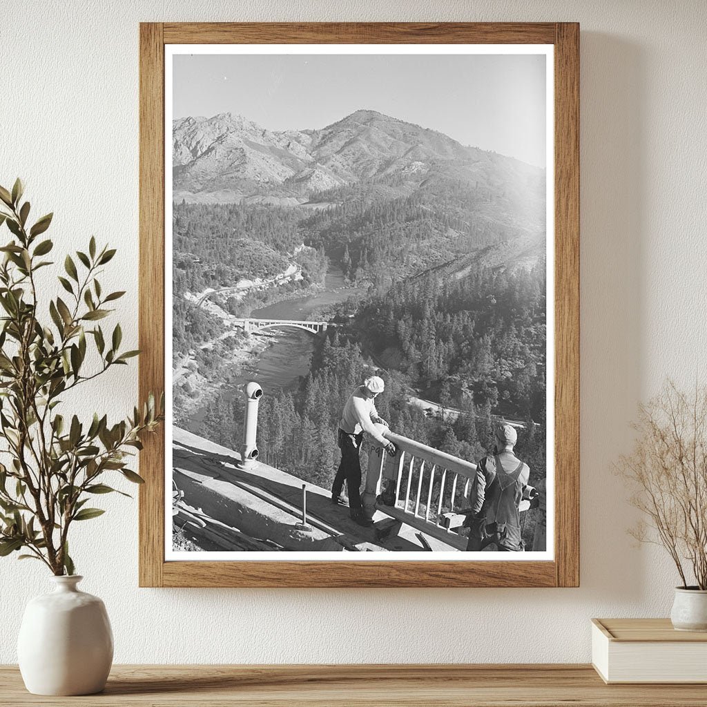 Construction of Pit River Bridge Shasta County 1941 - Available at KNOWOL