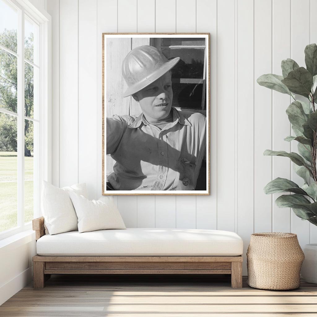 Construction Worker at Shasta Dam California December 1940 - Available at KNOWOL