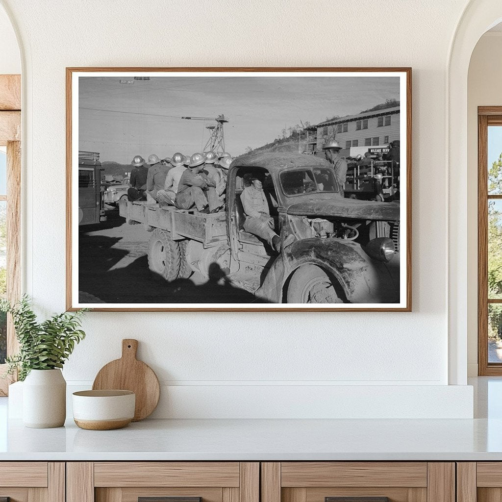 Construction Workers at Shasta Dam California 1940 - Available at KNOWOL