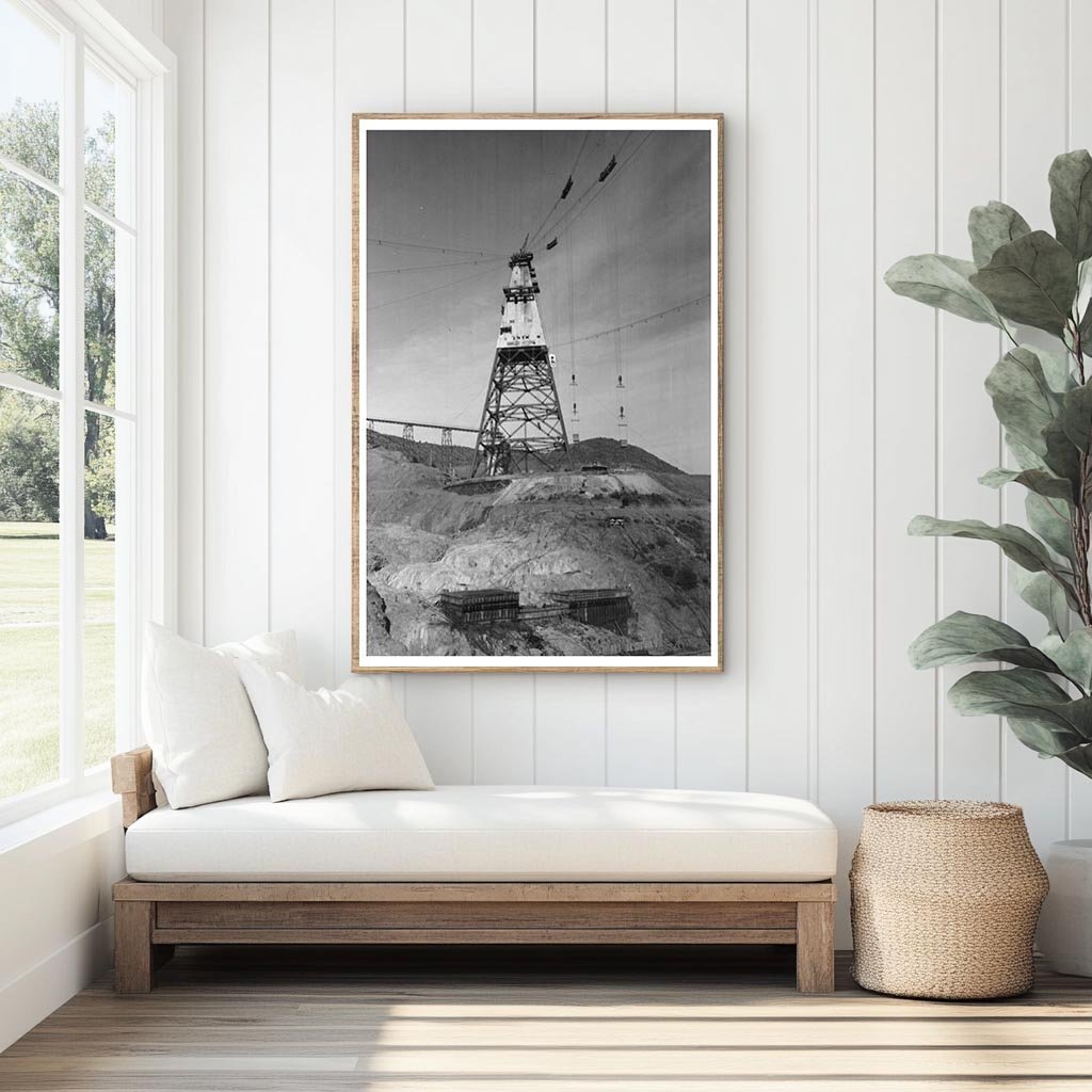 Construction Workers Hydrating at Shasta Dam 1944 - Available at KNOWOL