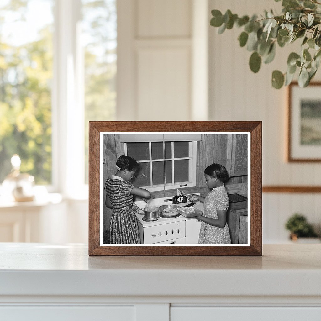 Cooking Lesson at Lakeview Project Arkansas December 1938 - Available at KNOWOL