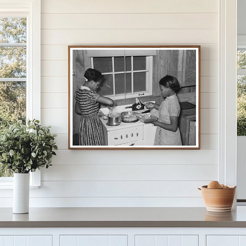 Cooking Lesson at Lakeview Project Arkansas December 1938 - Available at KNOWOL
