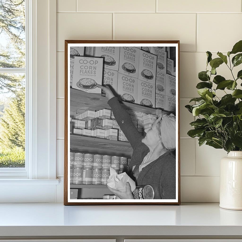 Cooperative Store at Tulare County Farm Workers Camp 1942 - Available at KNOWOL