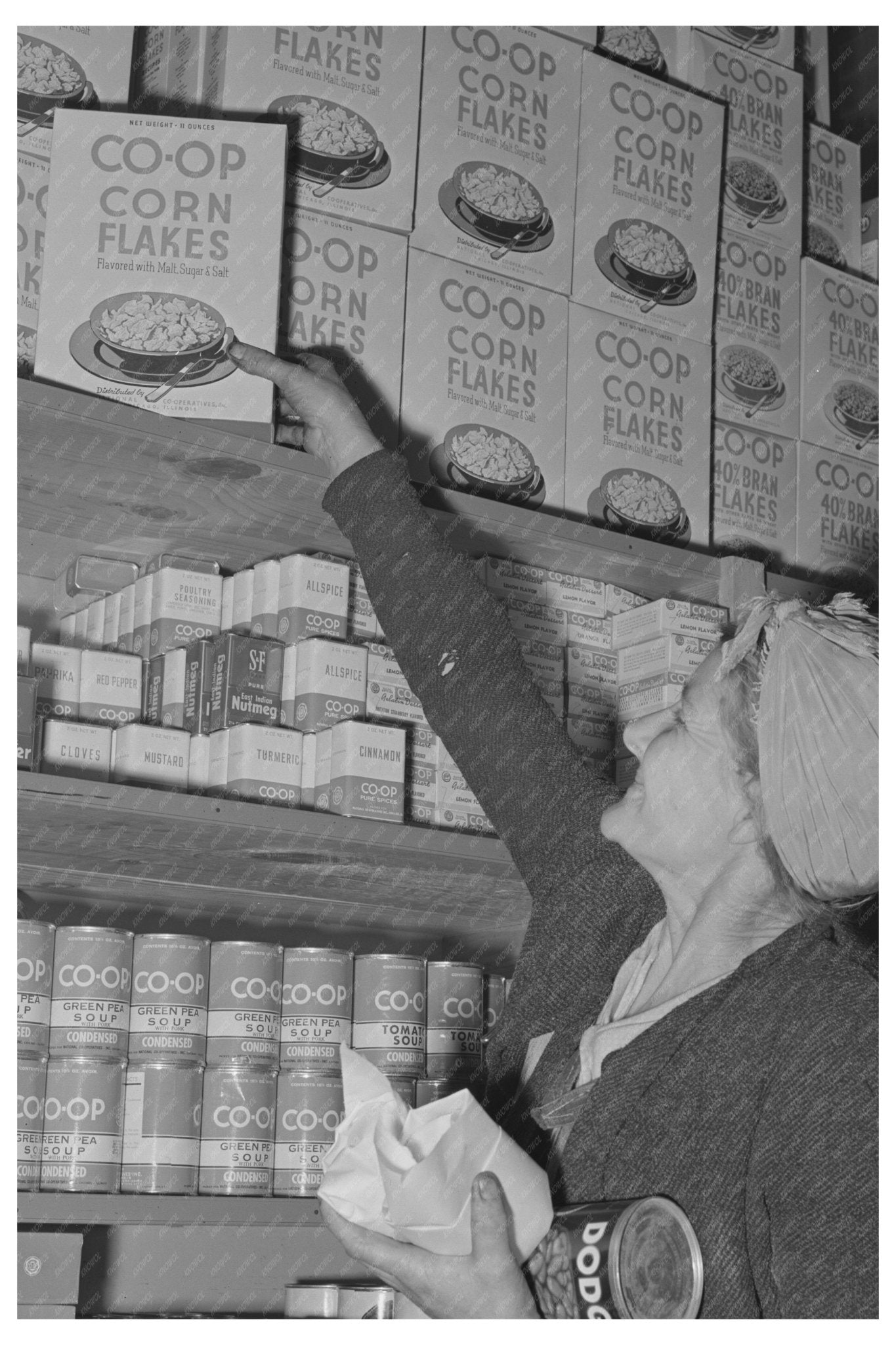 Cooperative Store at Tulare County Farm Workers Camp 1942 - Available at KNOWOL