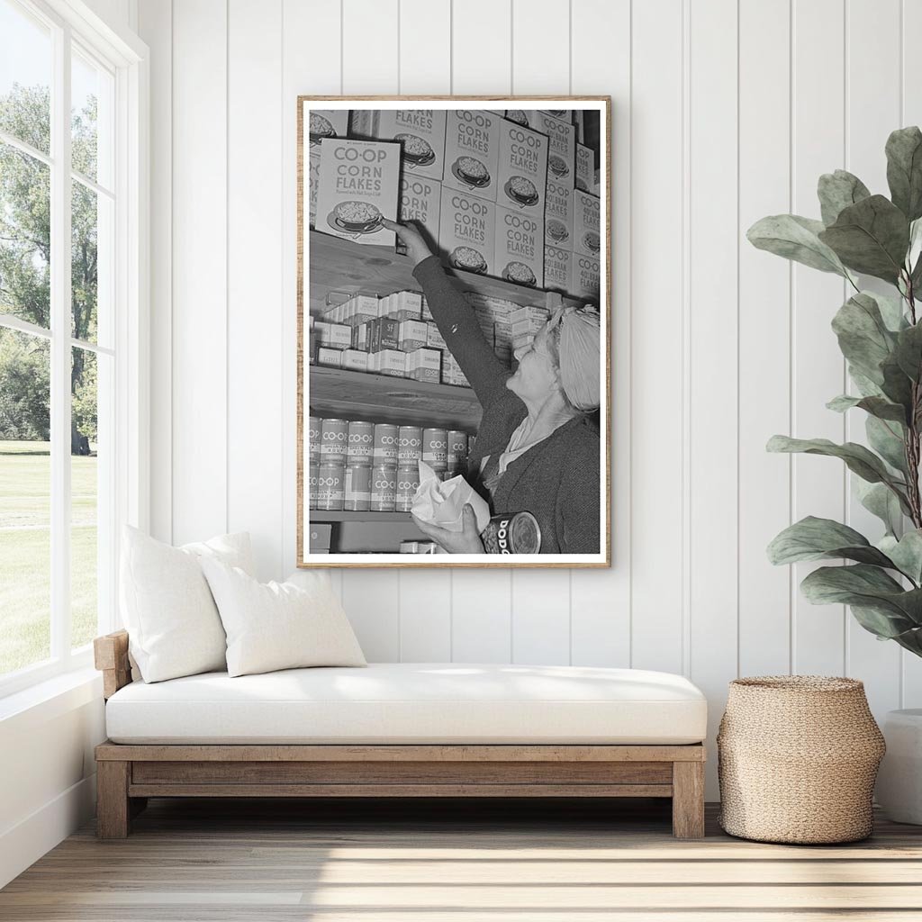 Cooperative Store at Tulare County Farm Workers Camp 1942 - Available at KNOWOL