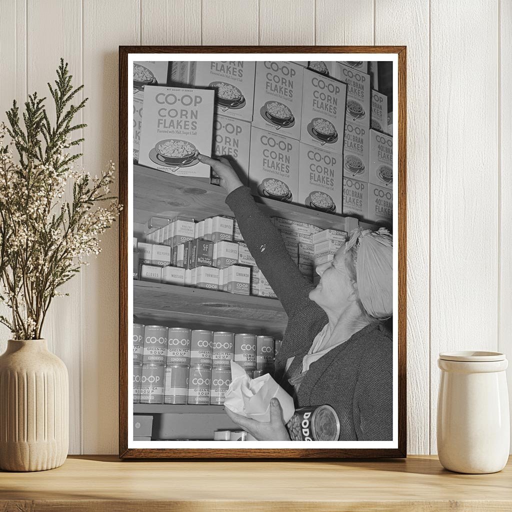 Cooperative Store at Tulare County Farm Workers Camp 1942 - Available at KNOWOL