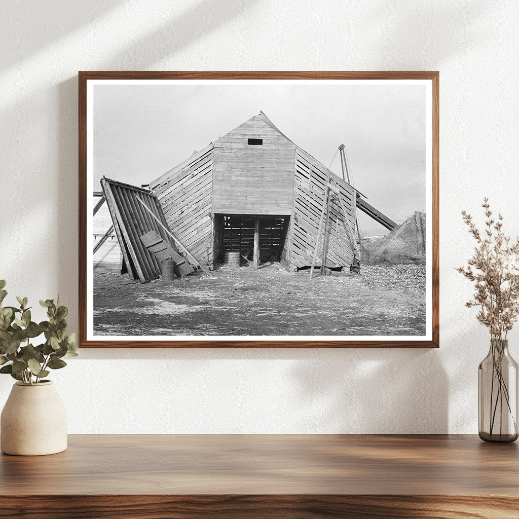 Corn Crib on J.E. Herbrandson Farm Estherville Iowa 1936 - Available at KNOWOL