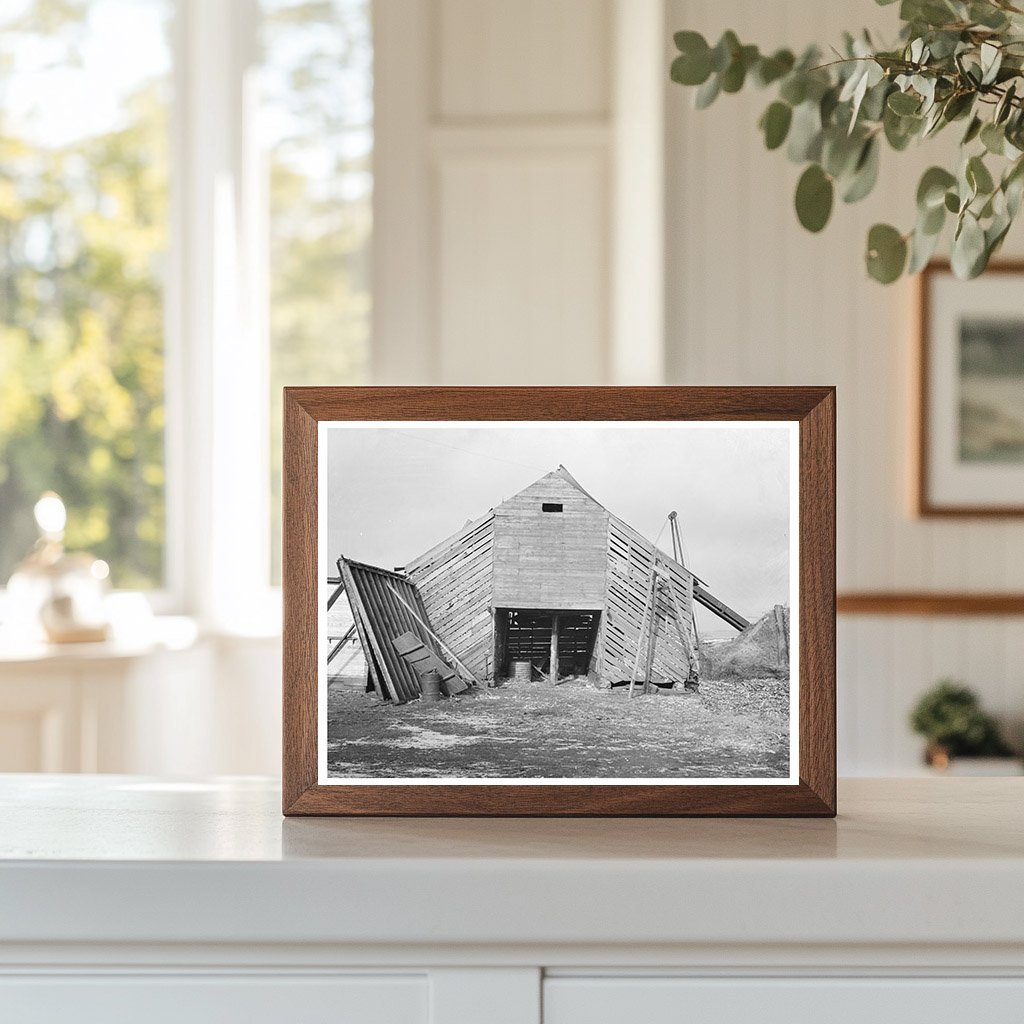 Corn Crib on J.E. Herbrandson Farm Estherville Iowa 1936 - Available at KNOWOL