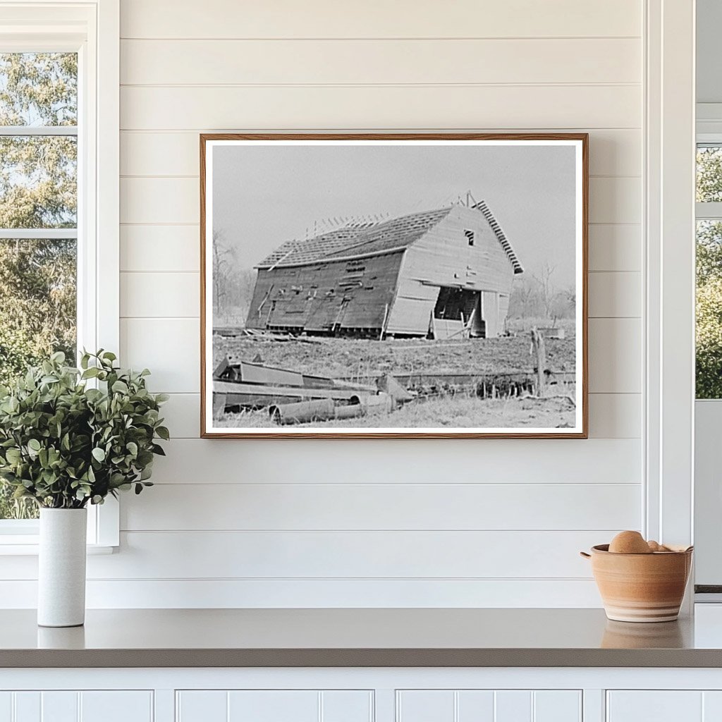 Corn Crib on William Weltis Farm Indiana February 1937 - Available at KNOWOL