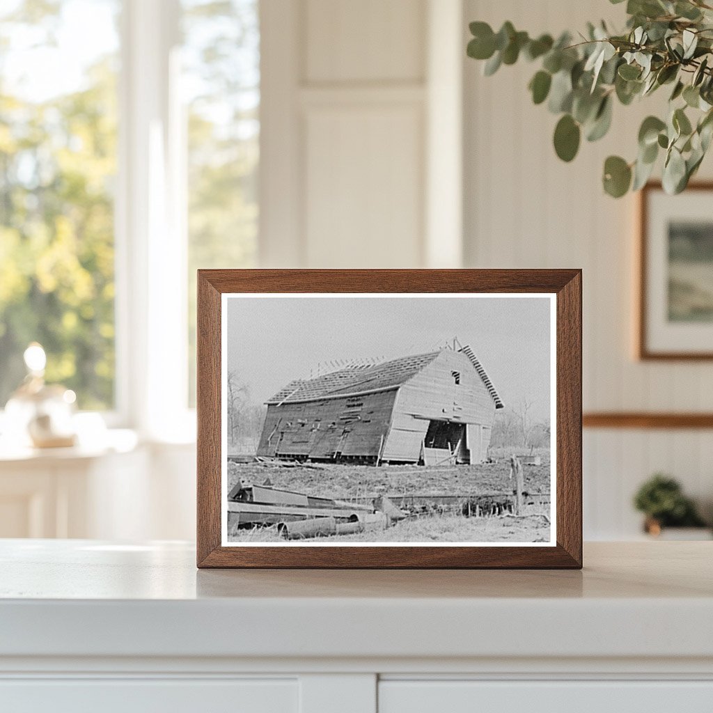 Corn Crib on William Weltis Farm Indiana February 1937 - Available at KNOWOL