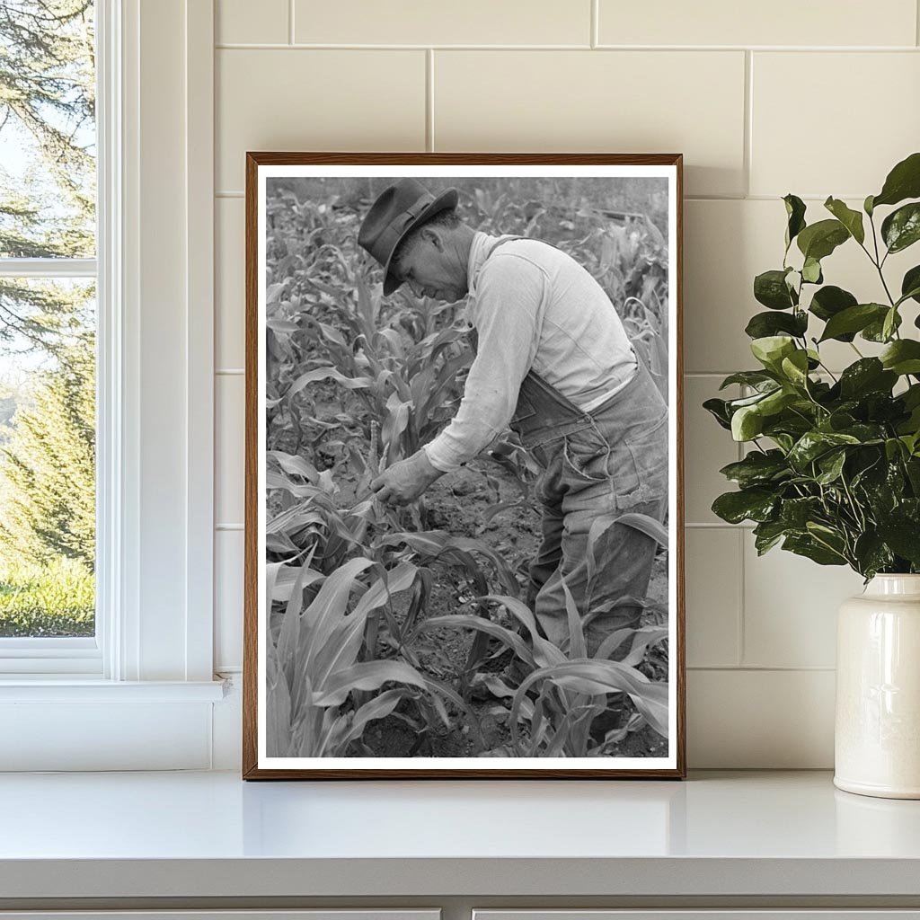 Cornfield in Chamisal New Mexico July 1940 - Available at KNOWOL