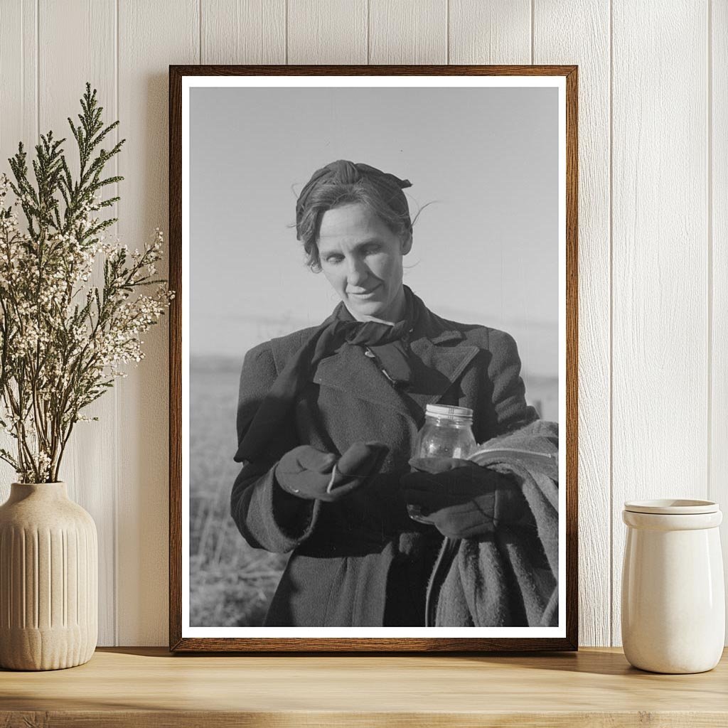 Cornhusking Contest Wife Timing Husband Ontario 1941 - Available at KNOWOL
