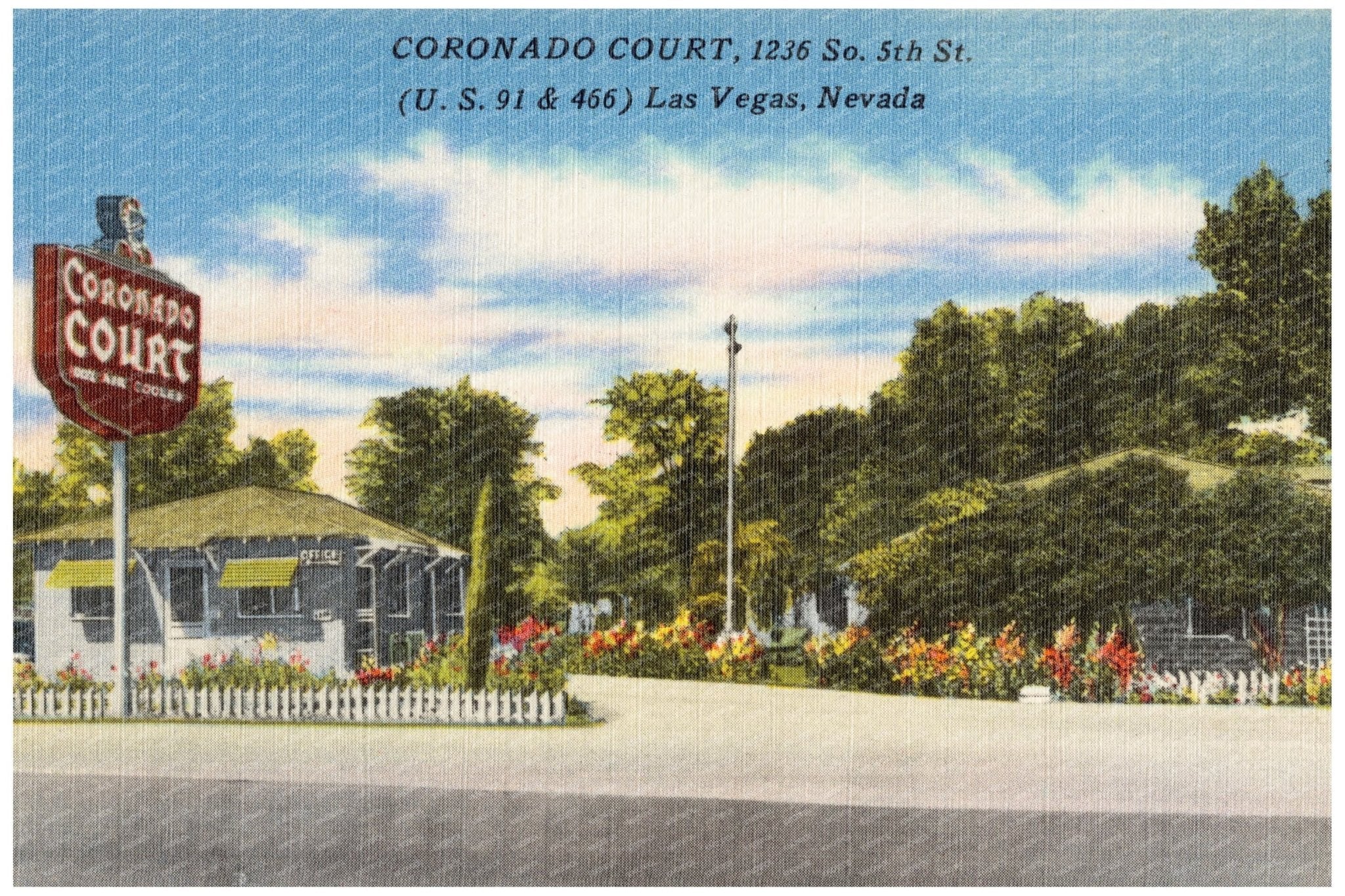 Coronado Court Vintage Postcard 1930 - 1945 - Available at KNOWOL