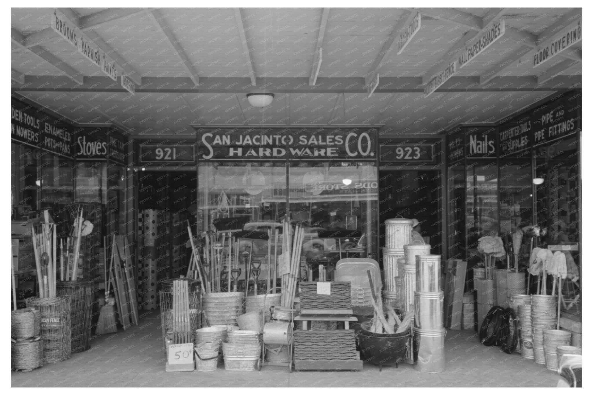 Corpus Christi Hardware Store Front February 1939 - Available at KNOWOL