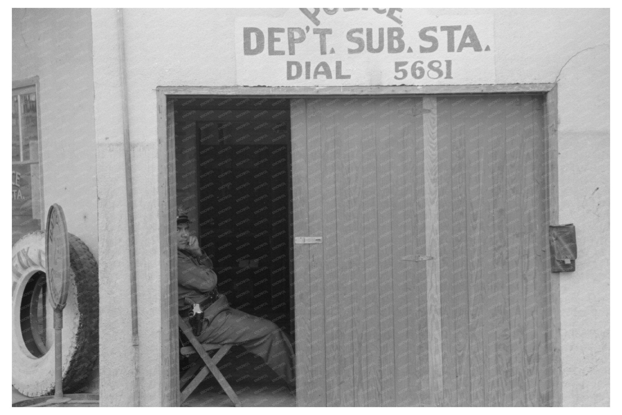 Corpus Christi Police Substation February 1939 Photo - Available at KNOWOL