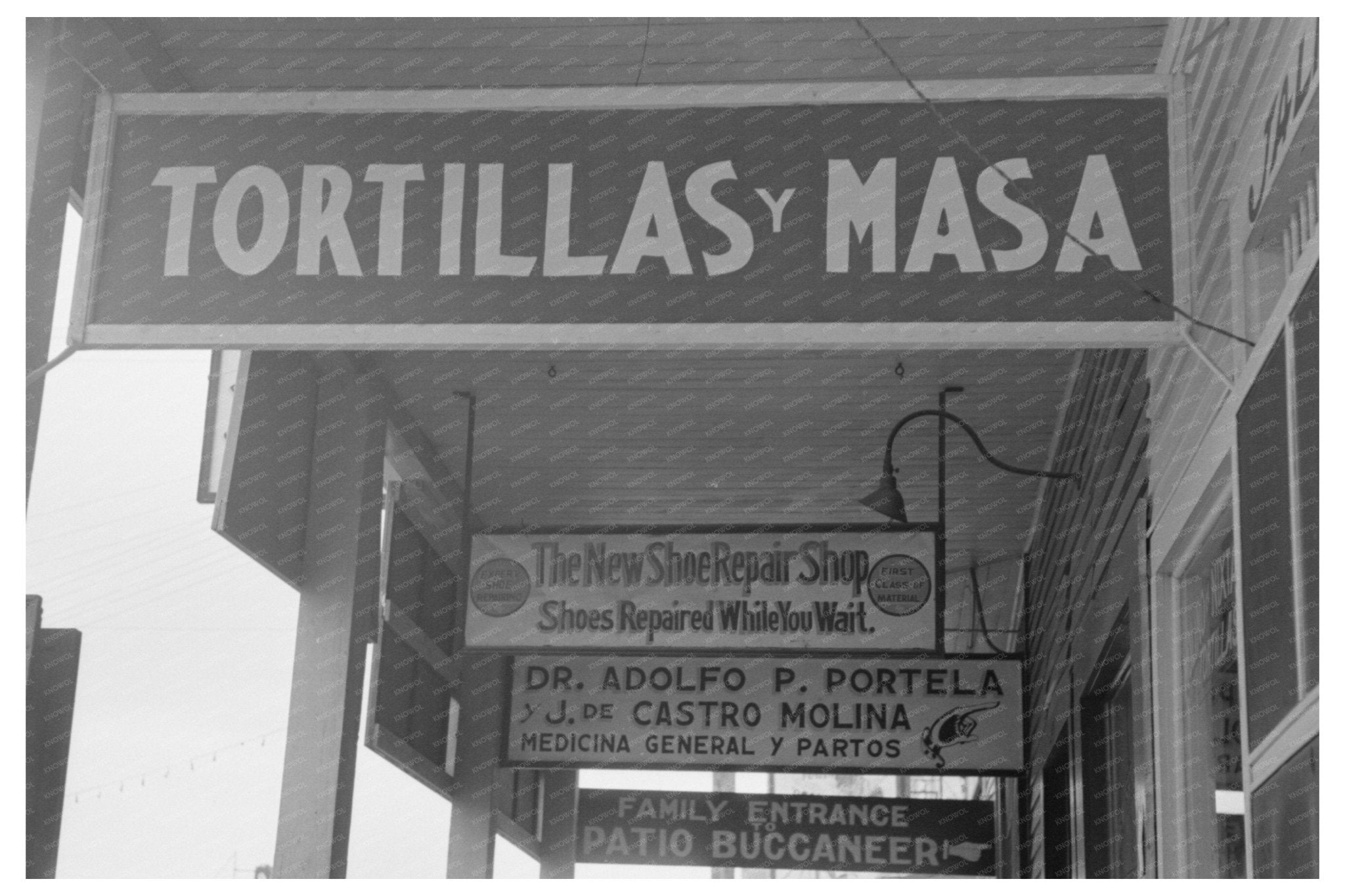 Corpus Christi Texas Balcony Signs February 1939 - Available at KNOWOL