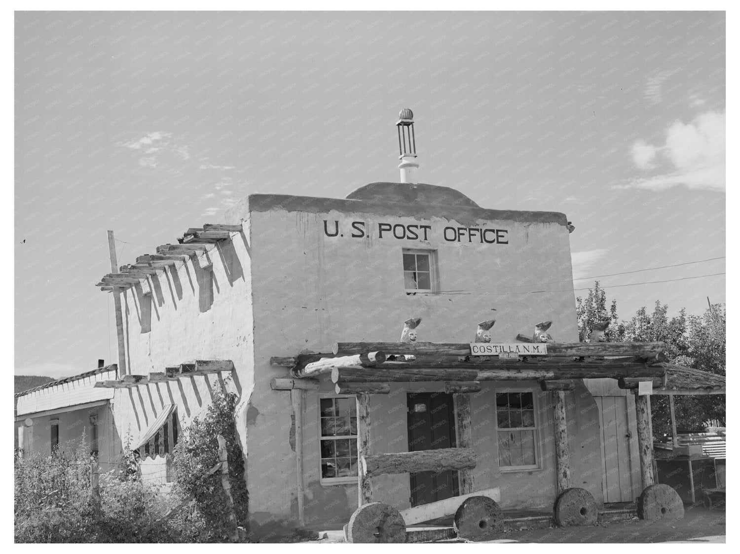 Costilla New Mexico Post Office September 1939 Image - Available at KNOWOL